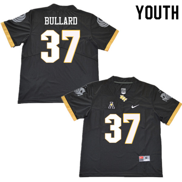 Youth #37 Quadric Bullard UCF Knights College Football Jerseys Sale-Black
